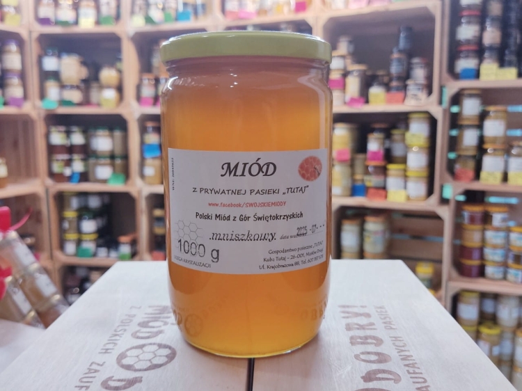 Miód Mniszkowy z Gór Świętokrzyskich 1000g płynny