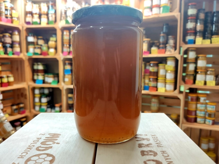 Miód Lipowy ze spadzią mieszaną z Beskidu Śląskiego 1000g kiedy jest płynny