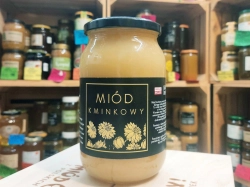 Surowy Miód Kminkowy z Wyżyny Lubelskiej 1200g (z pierwszego rozlania)