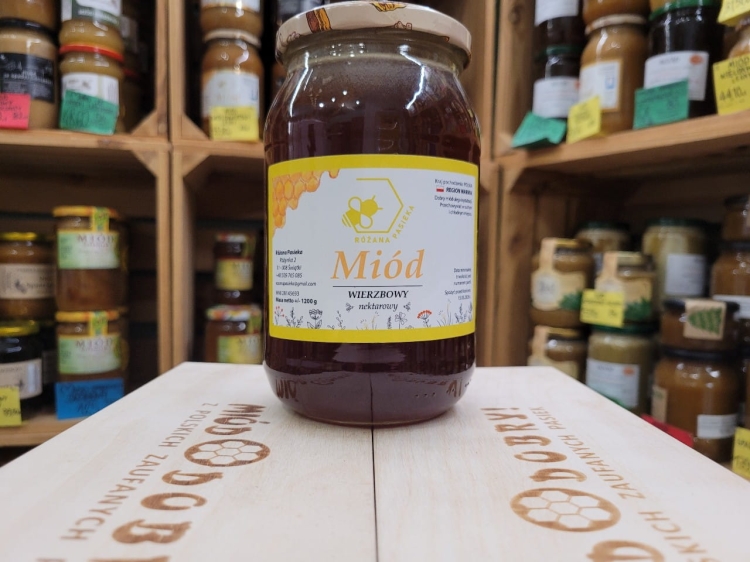 Miód Wierzbowy z Warmii 1200g płynny