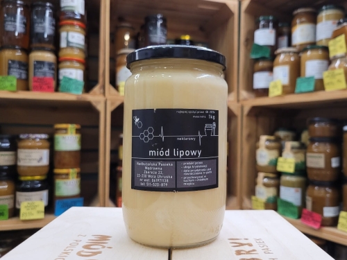 Miód Lipowy Nadbużański 1000g skrystalizowany