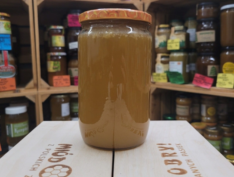 Najdelikatniejszy z podkarpackich miodów spadziowych w 2022 roku 1000g skrystalizowany