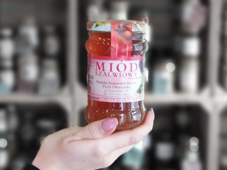 Miód z nektaru szałwii 400g płynny.jpg