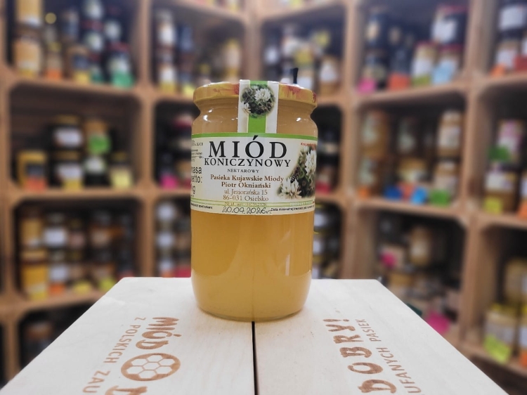 Miód Koniczynowy 1000g skrystalizowany