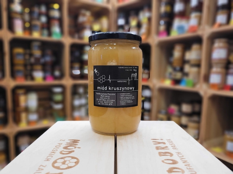 Miód Kruszynowy 1000g skrystalizowany