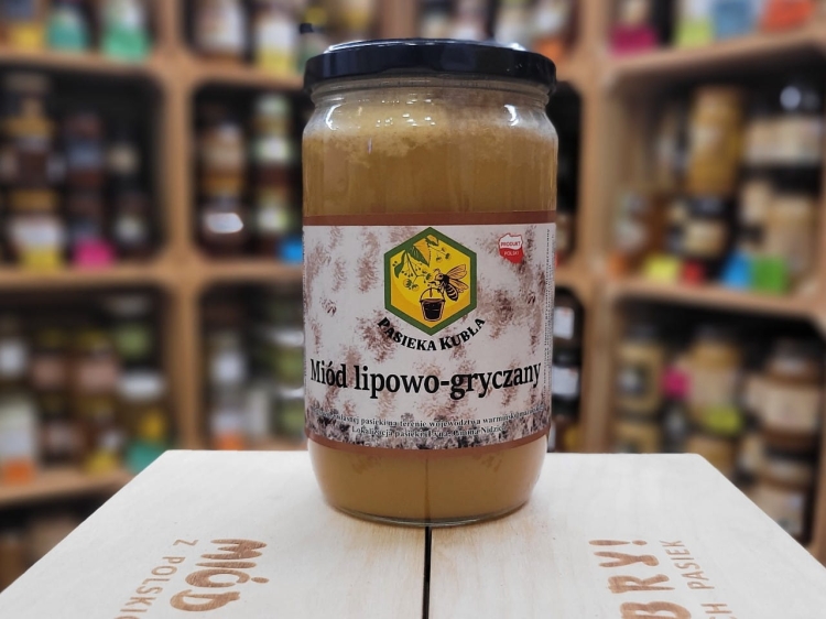 Miód Lipowo-Gryczany 975g