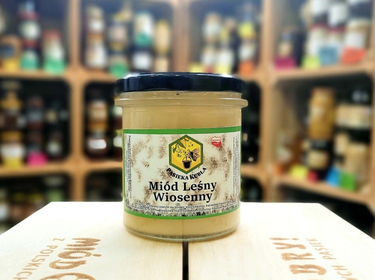 Miód leśny z Mazur 445g jasny majowy nektarowy