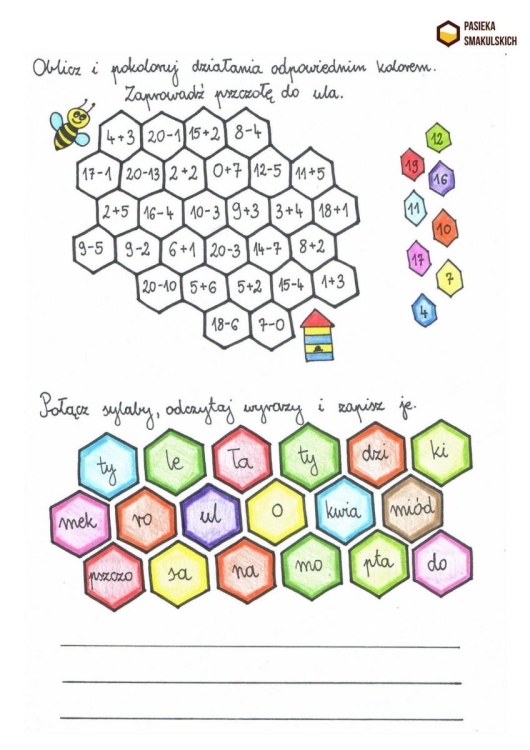 Książka dla dzieci W Imieniu Pszczół przykładowa strona