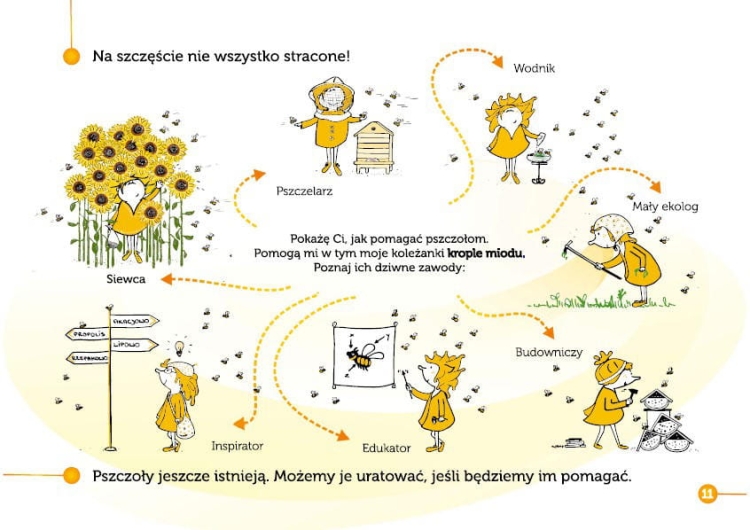 Książka Misja Pszczoła przykładowa strona