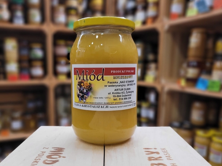 Miód mniszkowy znad Podlasia 1200g inny odcień