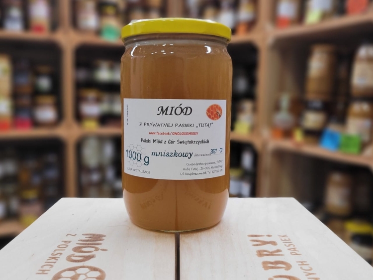Miód Mniszkowy 2024 z Gór Świętokrzyskich 1000g krystalizujący