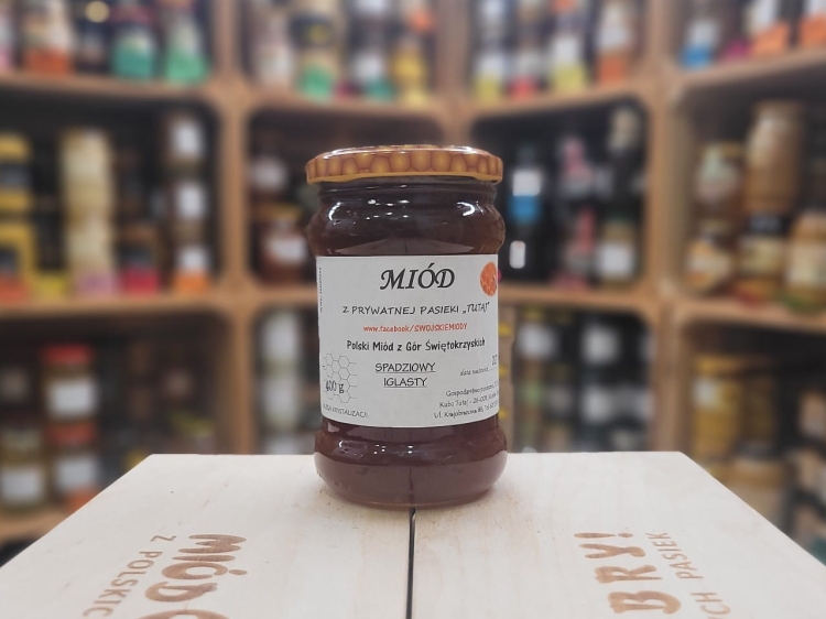 Miód Spadziowy Iglasty z Gór Świętokrzyskich 400g