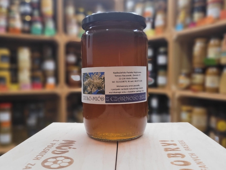Ziołomiód z Kwiatów Czarnego Bzu 1000g płynny