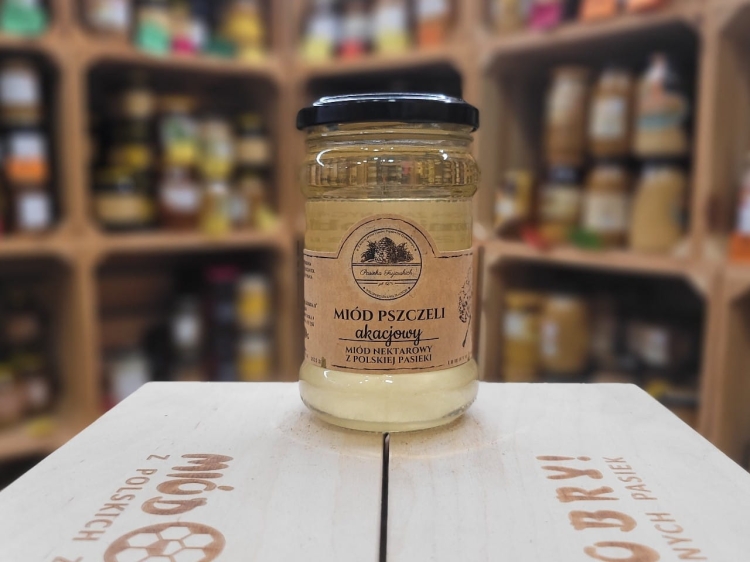 Miód akacjowy z pasieki Fujarskich 350g