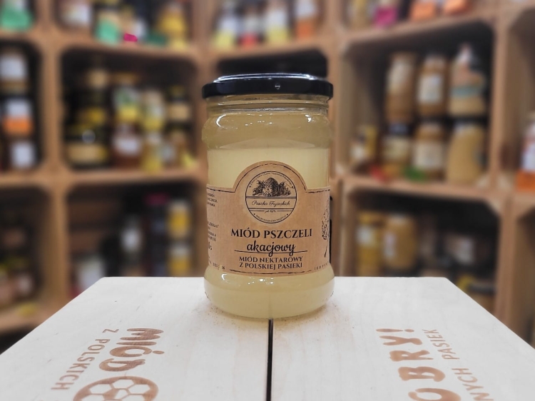 Miód akacjowy z pasieki Fujarskich 350g
