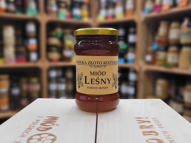 Miód Leśny Spadziowo-Nektarowy z Roztocza 400g płynny