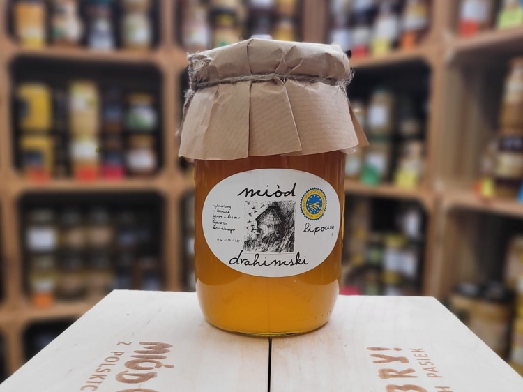 Miód Lipowy Drahimski 900g płynny