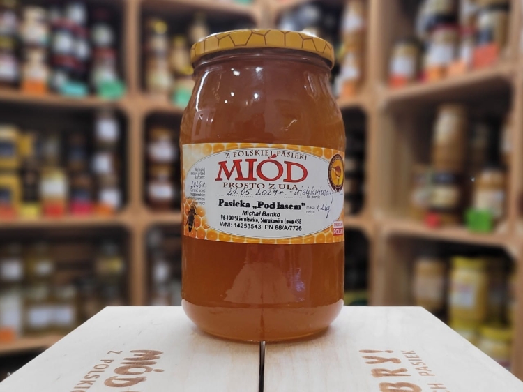 Miód Spadziowo-nektarowy 1200g zbiór 2024