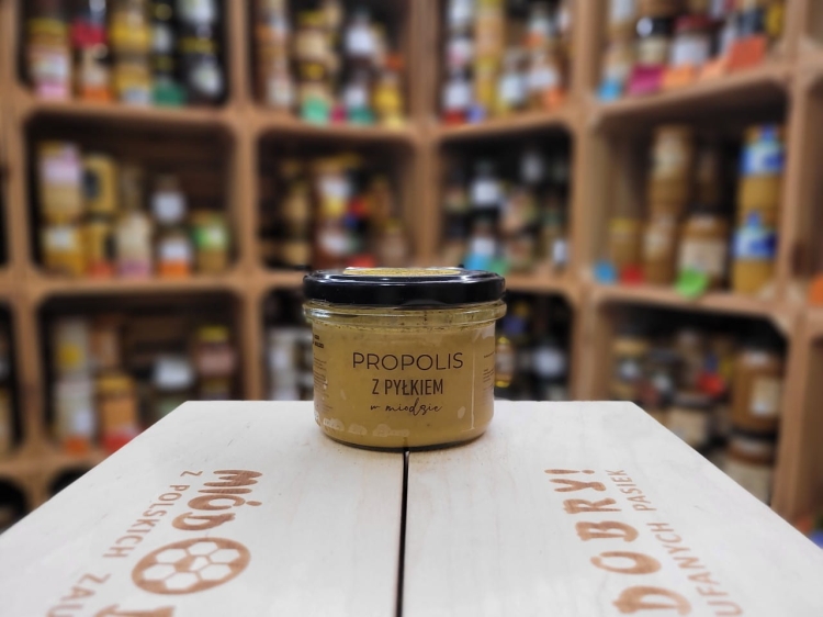Propolis z Pyłkiem w miodzie 250g