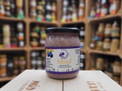 Surowy Miód z Borówką Amerykańską liofilizowaną 700g (kremowany)