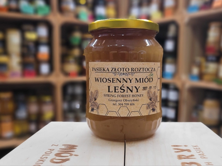Miód Leśny Wiosenny 1000g skrystalizowany