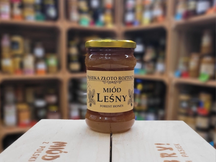 Miód Leśny Spadziowo-Nektarowy z Roztocza 400g rocznik 2024 skrystalizowany