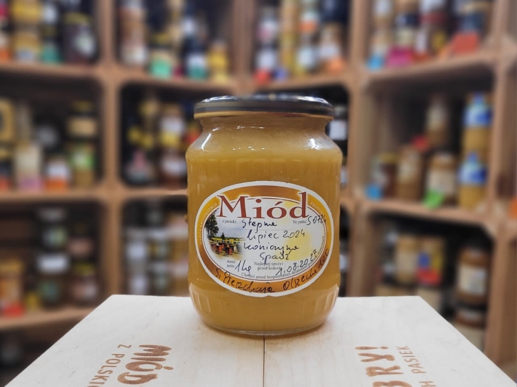Miód z nektaru koniczyny z domieszką spadzi 1000g skrystalizowany