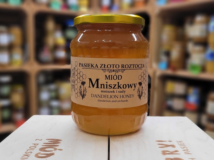 Miód Mniszkowy z Roztocza 1000g płynny