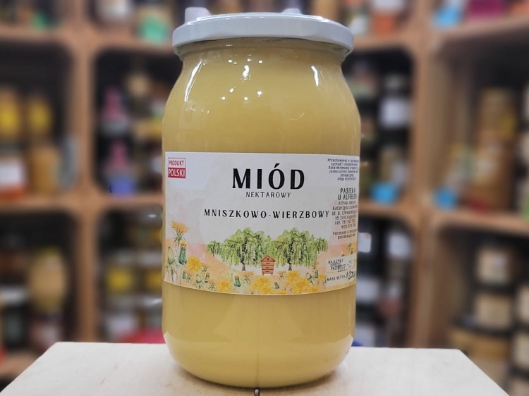 Miód mniszkowo-wierzbowy 1200g