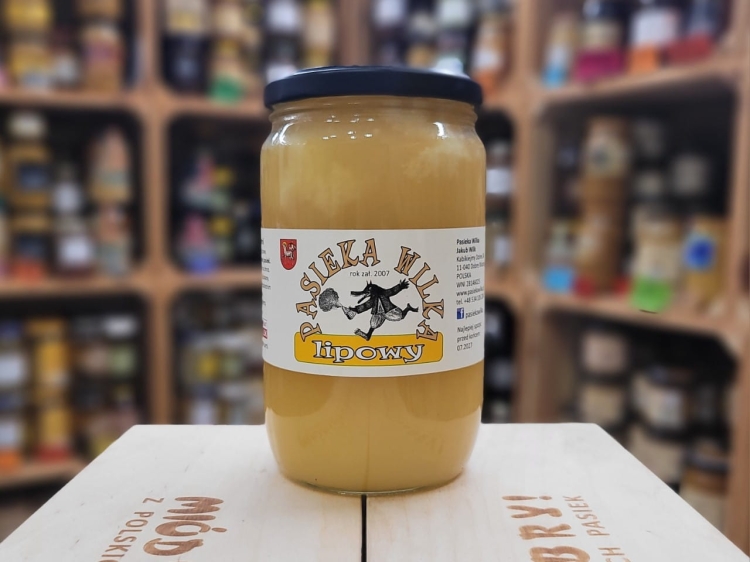 Miód Lipowy z Warmii 980g skrystalizowany