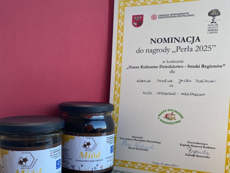 Nominacja do Perły 2025 dla tego miodu
