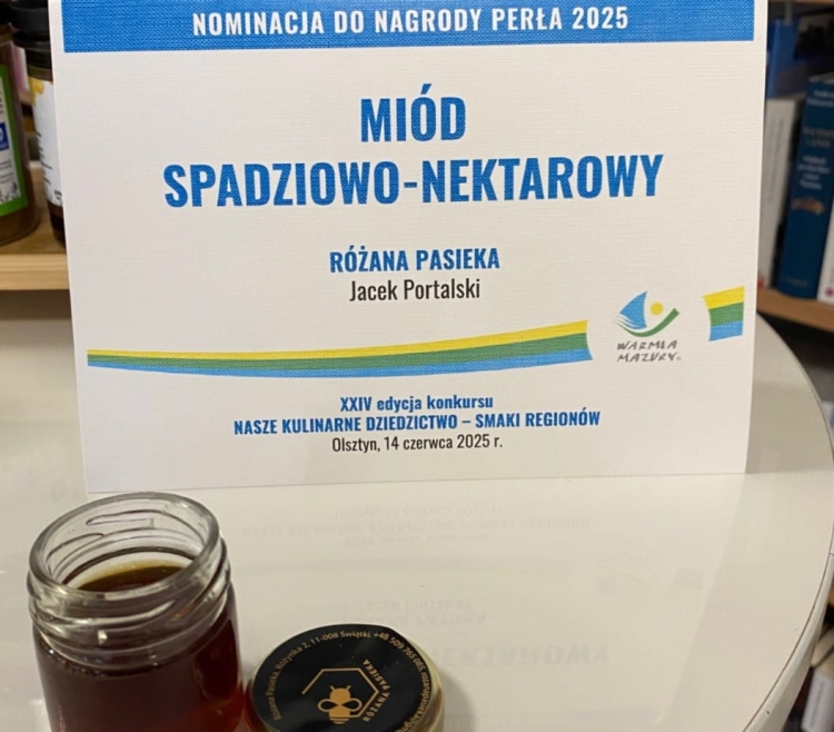 Nominacja do Perły 2025 dla tego miodu