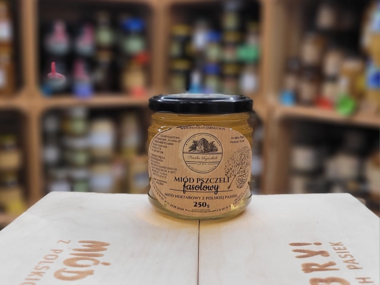 Miód Fasolowy z Pojezierza Drawskiego 250g