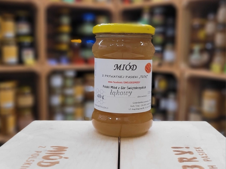 Miód z łąk pod Bodzentyniem 400g płynny 2025
