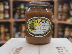 Surowy Miód Spadziowy Liściasty (przewodność 1,26!) Kurpiowski 1000g (nigdy niepodgrzewany)