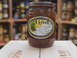 Surowy Miód Spadziowy Liściasty (przewodność 1,20!) Kurpiowski 1000g (nigdy niepodgrzewany)