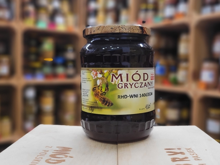 Miód Gryczany z Mazur 1000g