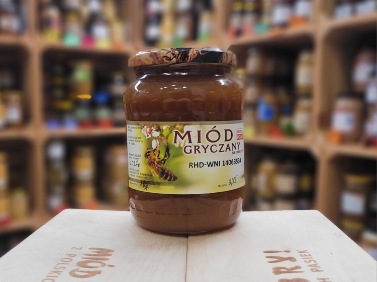 Miód Gryczany z Mazur 1000g