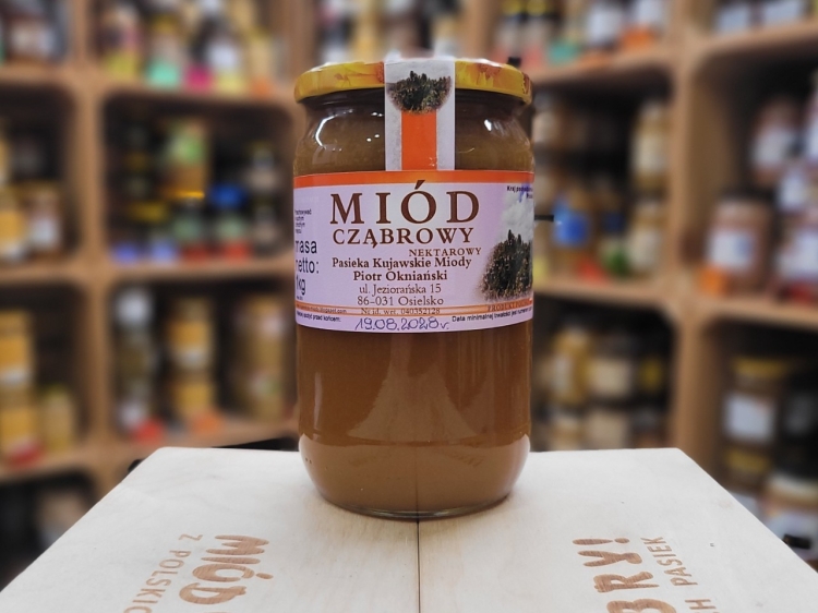 Miód Cząbrowy z Kujaw 1kg