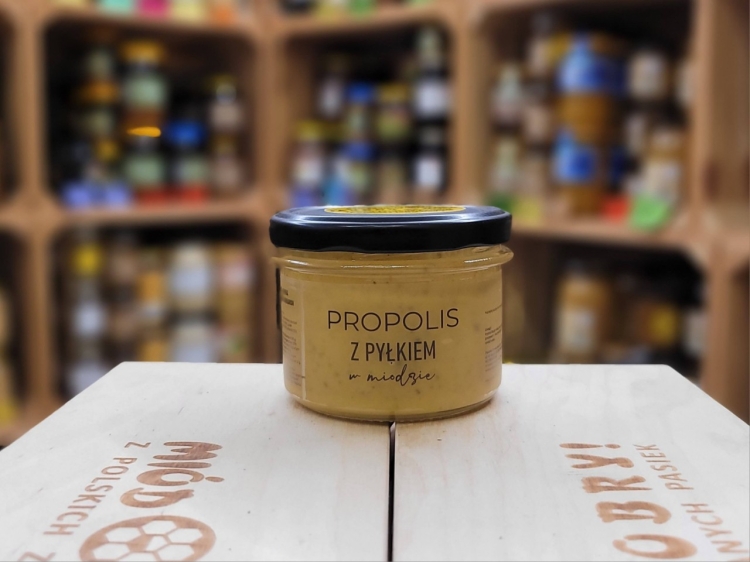 Propolis z Pyłkiem w miodzie 250g