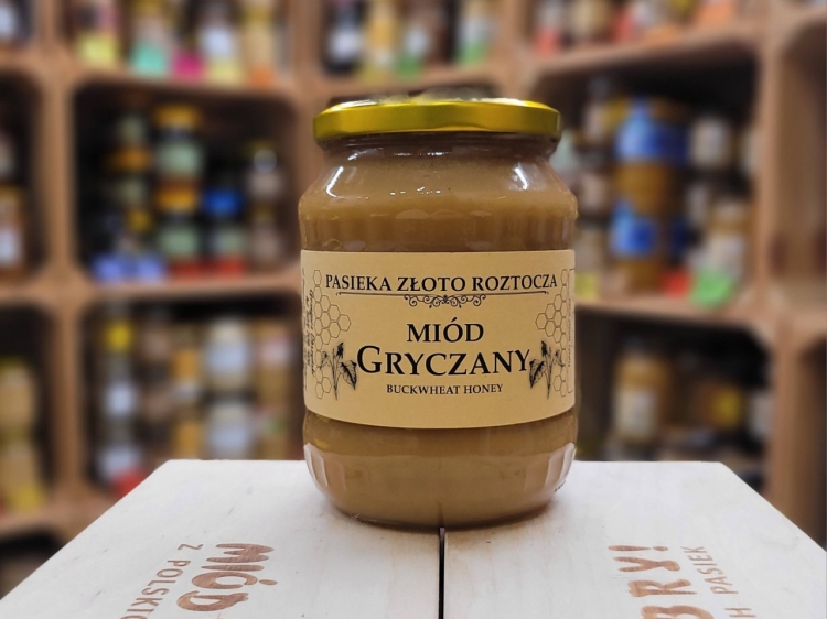 Miód Gryczany z Roztocza 1000g rocznik 2025
