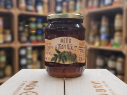 Surowy Miód Spadziowy Iglasty Jodłowy z Podkarpacia 1000g (przewodność 1,1)