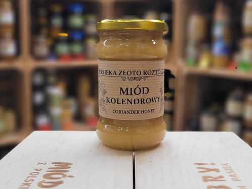 Miód Kolendrowy z Roztocza 400g skrystalizowany