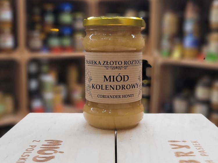 Miód Kolendrowy z Roztocza 400g skrystalizowany