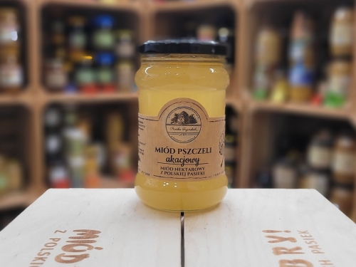Miód akacjowy z pasieki Fujarskich 350g