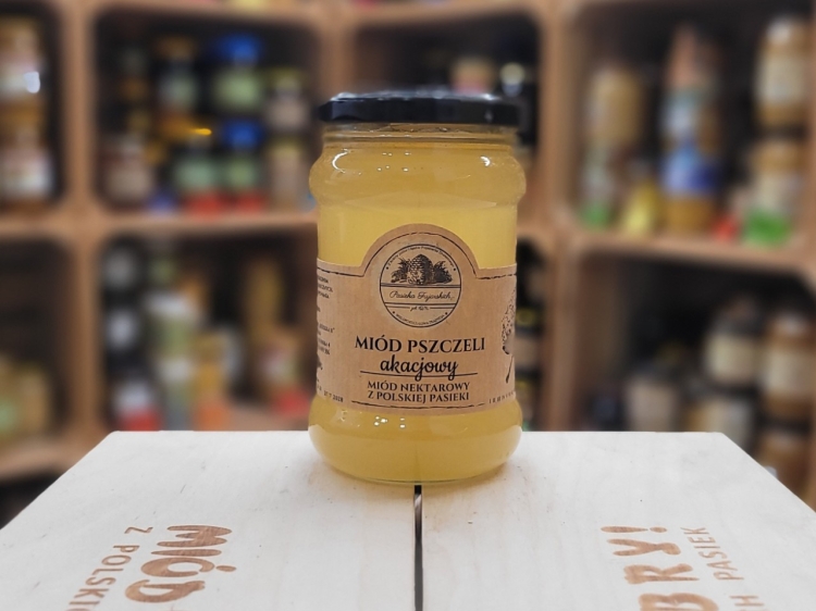 Miód akacjowy z pasieki Fujarskich 350g
