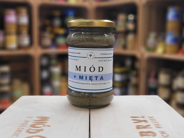 Miód z miętą 400g