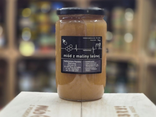 Miód Malinowy 1000g rocznik 2025