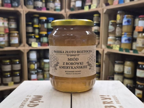 Miód z nektaru borówki amerykańskiej 1000g