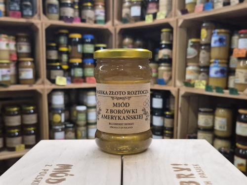 Miód borówkowy z pasieki Złoto Roztocza 400g